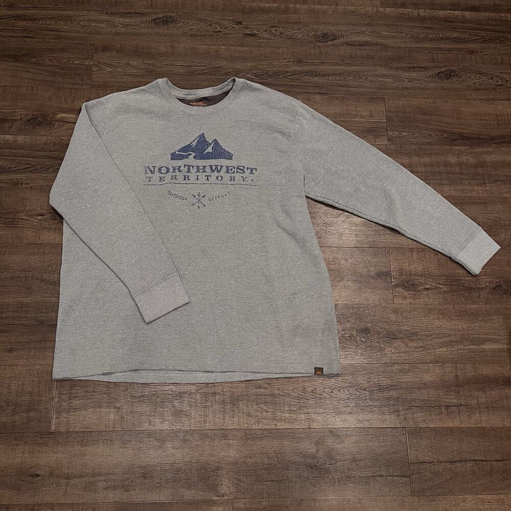 Northwest Territory Thermal Long Sleeve Shirt/ Mens 3XLT/ Gray